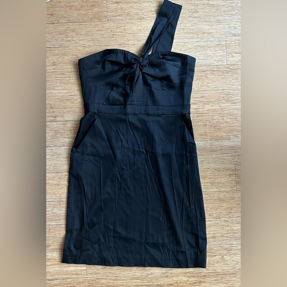 Elegant Ralph Lauren Black One Strap Dress Size 12